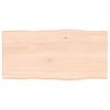 vidaXL Tischplatte 80x40x(2-4) cm Massivholz Unbehandelt Baumkante