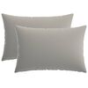 vidaXL Kissen mit Kissen HEERLEN 2 Stk. Grau Polyester