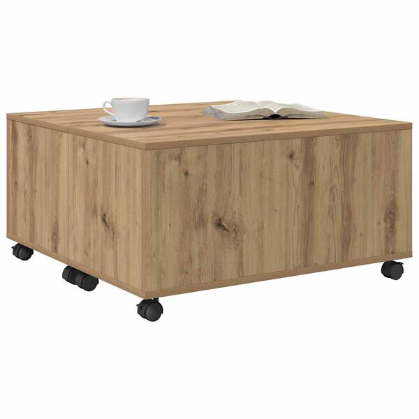 vidaXL Couchtisch Artisan-Eiche 75 x 75 x 38 cm Holzwerkstoff