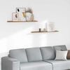 vidaXL Wandregal mit Regal 2 pcs Braun 100 x 9 x 3 cm Holzwerkstoff