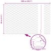 vidaXL Zaunpfosten Silber 10 x 0,8 m (36 mm Mesh) Stahl