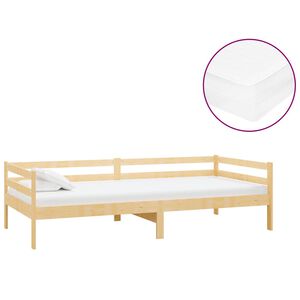 vidaXL Tagesbett mit Matratze 90x200 cm Kiefer Massivholz