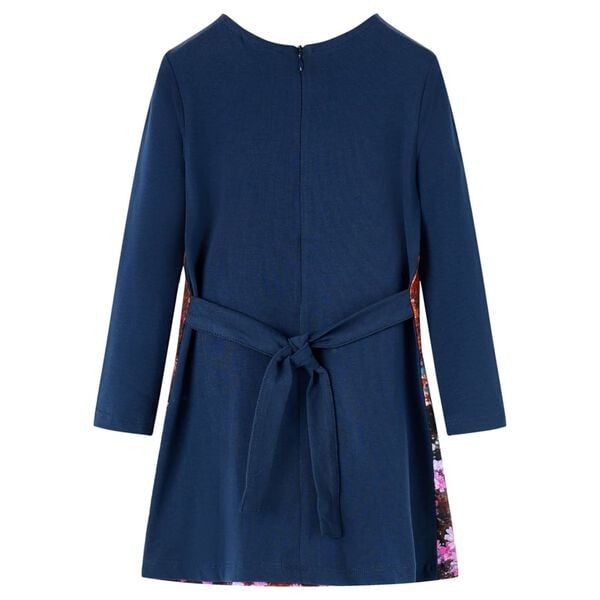 Kinderkleid mit Langen Ärmeln Marineblau 116
