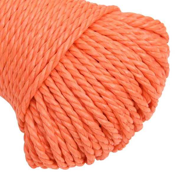 vidaXL Arbeitsseil Orange 3 mm 250 m Polypropylen
