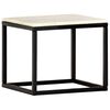 vidaXL Couchtisch Weiß 40×40×35 cm Echtstein in Marmoroptik