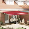 vidaXL Markise Rot 450 x 300 x 165 cm Polyester und Metall