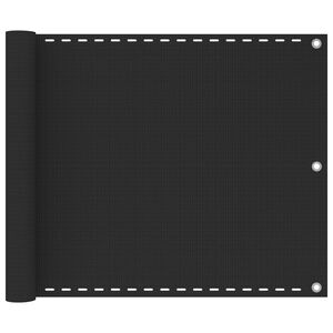 vidaXL Balkonsichtschutz HDPE 75x400 cm Anthrazit