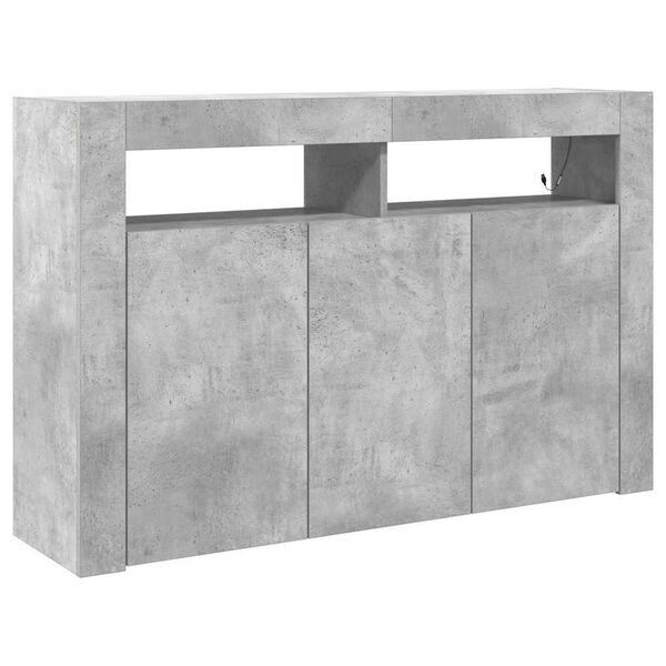 vidaXL Sideboard Betongrau 116 x 30 x 75 cm Holzwerkstoff