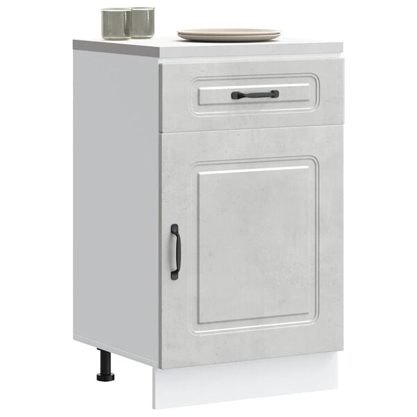 vidaXL K&uuml;chenunterschrank Kalmar Betongrau Holzwerkstoff