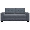 vidaXL Zweisitzer-Sofa Dunkelgrau 140 cm Samt
