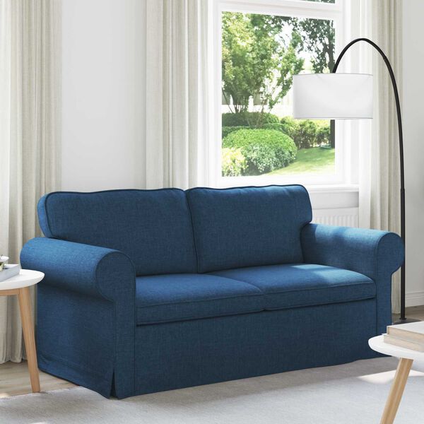 vidaXL Sofa Blau Gesamtabmessungen: 175 x 82 x 80 cm (B x T x H) Samt