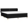 vidaXL Boxspringbett mit Matratze Schwarz 160x200 cm Stoff