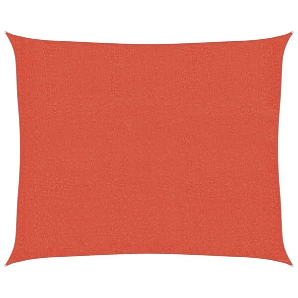vidaXL Sonnensegel 160 g/m² Terrakottarot 2,5x3 m HDPE