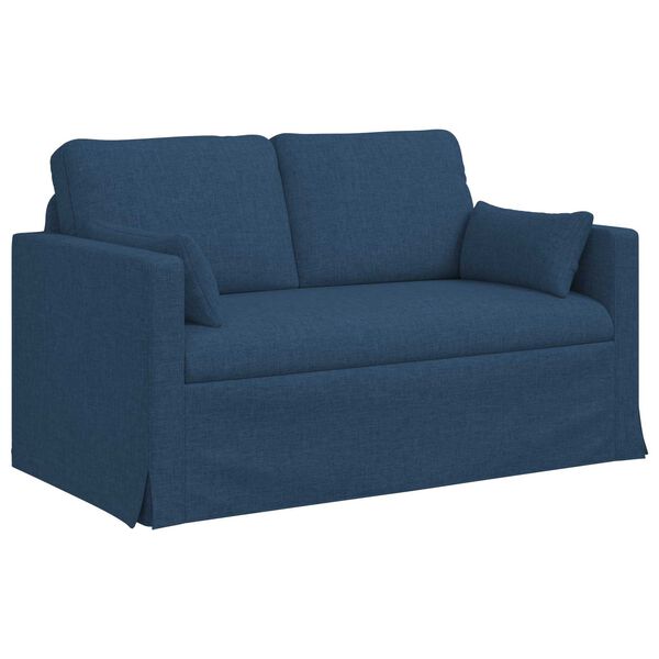 vidaXL Sofa Blau Gesamtabmessungen: 139 x 78 x 80 cm (B x T x H) Samt