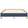 vidaXL Bettgestell ohne Matratze Blau 120x190 cm Stoff