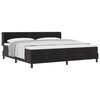 vidaXL Boxspringbett mit Matratze Schwarz 200 x 200 cm Samt