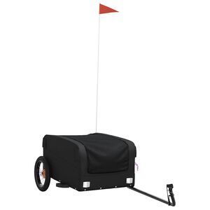 vidaXL Fahrradanh&auml;nger Schwarz 30 kg Eisen