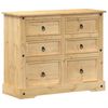 vidaXL Kommode Corona 110x43x91 cm Massivholz Kiefer