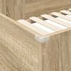 vidaXL Etagenbettgestell mit Schreibtisch Sonoma-Eiche 90 x 190 cm