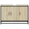 vidaXL Badezimmer-Waschbeckenschrank Sonoma-Eiche 90 x 33 x 60 cm Holzwerkstoff
