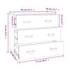 vidaXL Sideboard 80x40x75 cm Massivholz Kiefer