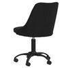 vidaXL Esszimmerstuhl Drehbar Schwarz Stoff