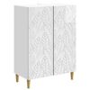 vidaXL Sideboard Hochglanz Wei&szlig; 66 x 34,5 x 90 cm Holzwerkstoff