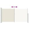 vidaXL Ausziehbare Seitenmarkise 170&times;300 cm Creme