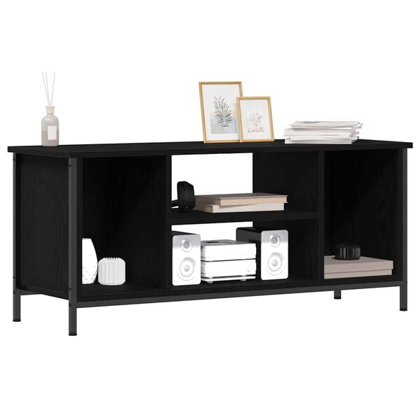 vidaXL TV-Schr&auml;nk Schwarz Eichen-Optik 102 x 35 x 45 cm Holzwerkstoff
