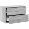 vidaXL Schrank mit 2 Schubladen Grau Sonoma 60x31x40 cm Holzwerkstoff