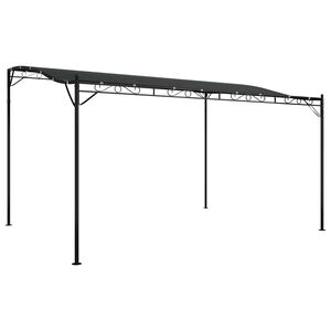 vidaXL Markise Anthrazit 4x3 m 180 g/m&sup2; Stoff und Stahl