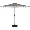 vidaXL Gartenparasol mit LED-Lichtern und Sockel 300 x 300 cm