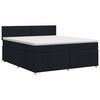 vidaXL Boxspringbett mit Matratze Schwarz 140 x 190 cm Stoff