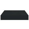 vidaXL Schweberegale 2 Stk. Schwarz 23x23,5x3,8 cm MDF