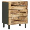vidaXL Nachttisch Natur 50 x 33 x 62 cm Massivholz Mango