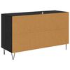 vidaXL Sideboard Schwarz Eichen-Optik 100 x 36 x 60 cm Holzwerkstoff