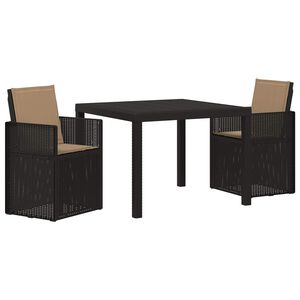 vidaXL Garten Essgruppe 3 stk. Anthrazit und Taupe PP