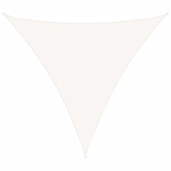 vidaXL Sonnensegel HDPE Dreieckig 5 x 5 x 5 m Wei&szlig;