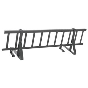 vidaXL Dachschneeschild Anthrazit 100 x 29,5 x 34,5 cm Stahl