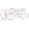 vidaXL TV-Schrank Braun 100x34x46 cm Massivholz Mango