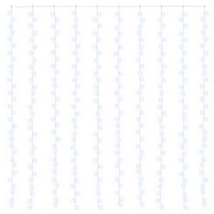 vidaXL Lichtervorhang 300 LEDs Kaltwei&szlig; 300 x 300 cm