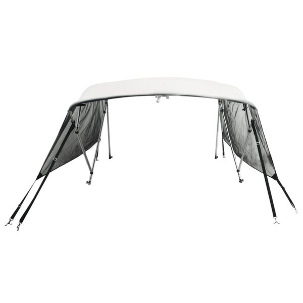 vidaXL 4-Bow Bimini-Top mit Mesh-Seitenteilen 243x(185-198)x137 cm