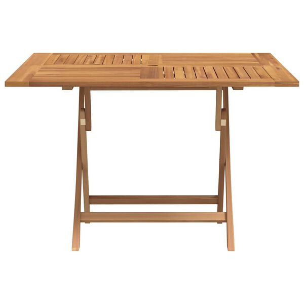 vidaXL Gartentisch Klappbar 110x110x75 cm Massivholz Teak