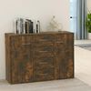vidaXL Sideboard Räuchereiche 88x30x65 cm Holzwerkstoff