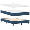 vidaXL Boxspringbett mit Matratze mit Kopfteil Blau 120 x 190 cm Stoff