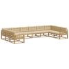 vidaXL Outdoor-Sofagarnitur 10 stk. Wei&szlig; und Beige