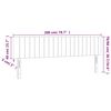 vidaXL Kopfteile Dunkelblau 200x5x78/88 cm Samt