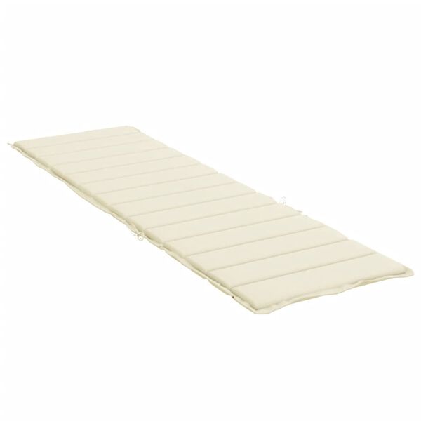 vidaXL Sonnenliegen-Auflage Creme 200x50x3 cm Oxford-Gewebe