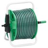 vidaXL Schlauchtrommel Freistehend Gr&uuml;n mit 30 m Schlauch PVC