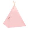 vidaXL Kinder Tipi-Zelt mit Tasche Pfirsichhaut Rosa 120x120x150 cm